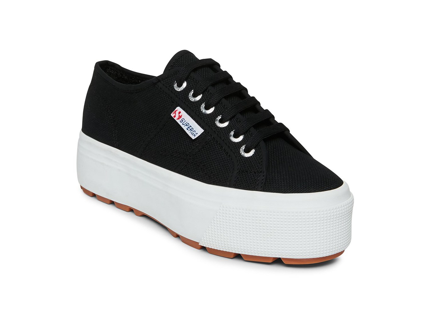 Superga Platform Womens - 2790 Tank - Black/White - YSTQF1807